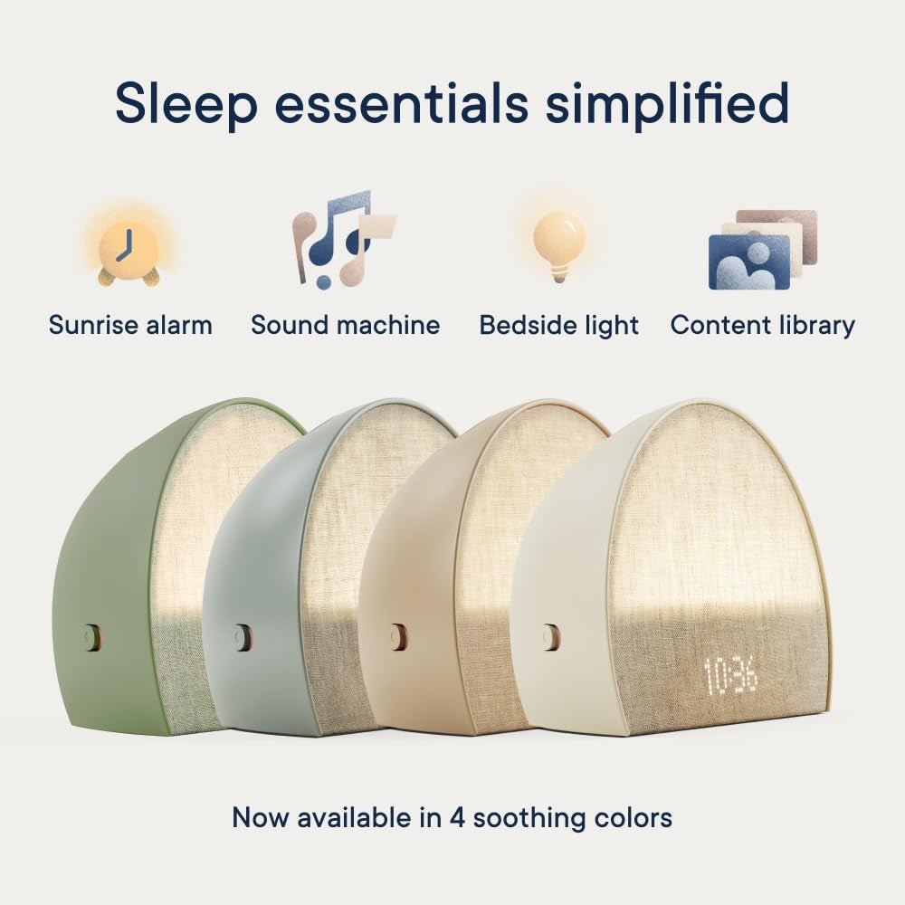 Restore 2 Sunrise Alarm Clock, Sound Machine, Smart Light (Latte) ー Your Smart Sleep Clock, White Noise, Customizable Sleep Routines for Adults, Unwind Gently, Dimmable Clock, Wake up Energized